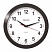 превью Часы настенные TROYKA 11100112, круг, белые, черная рамка, 29×29×3.5 см