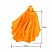 превью Насадка МОП для швабры OfficeClean Professional «Юбка», микрофибра, длина 28см, 110г, оранжевая