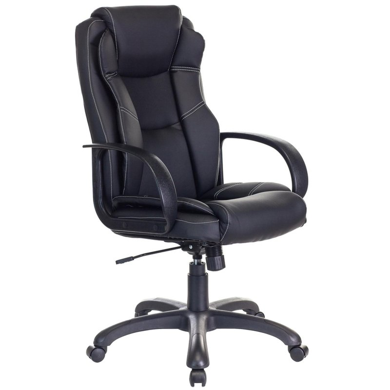 Кресло VB_Бюрократ для руковод CH-839 черный Leather Black эко. кожа пластик
