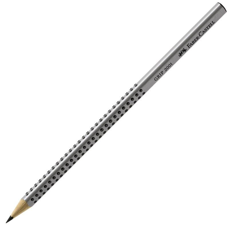 Карандаш чернографитный заточенный трехгранный HB Faber-Castell Grip 2001