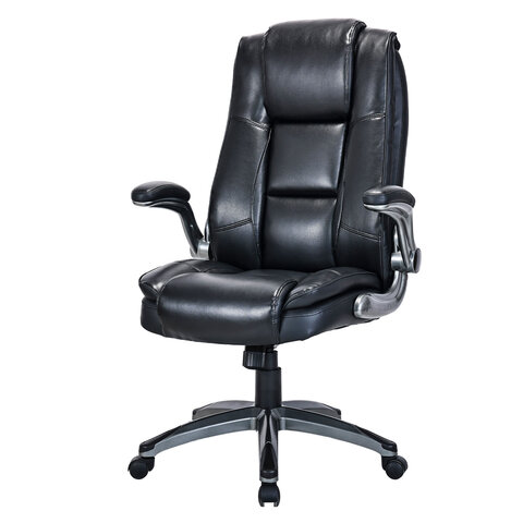 Кресло BRABIX PREMIUM «Paradigm EX-556», пружинный блок, рециклированная кожа, черное