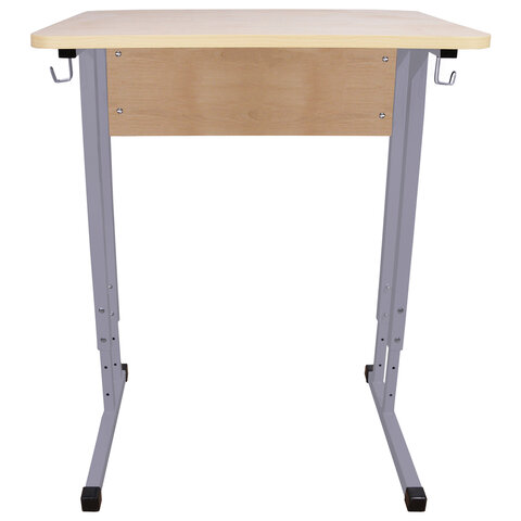 Стол-парта 1-местный регулируемый «Умник»600×500х520-640 ммрост 2-4серый каркасЛДСП клён