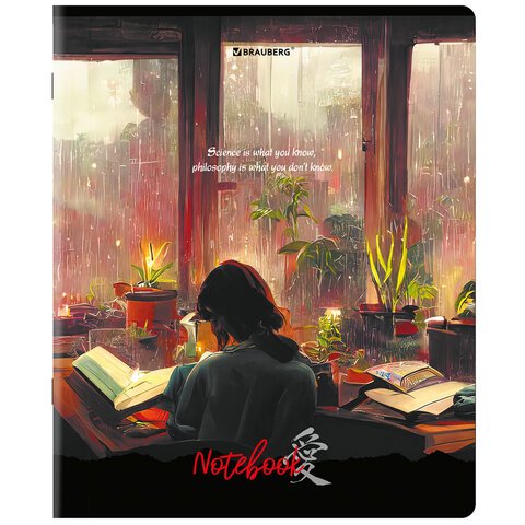 Тетради ДЭК А5 48 л. КОМПЛЕКТ 5 шт., BRAUBERG скоба, клетка, глянцевый лак, «Anime Dreams»