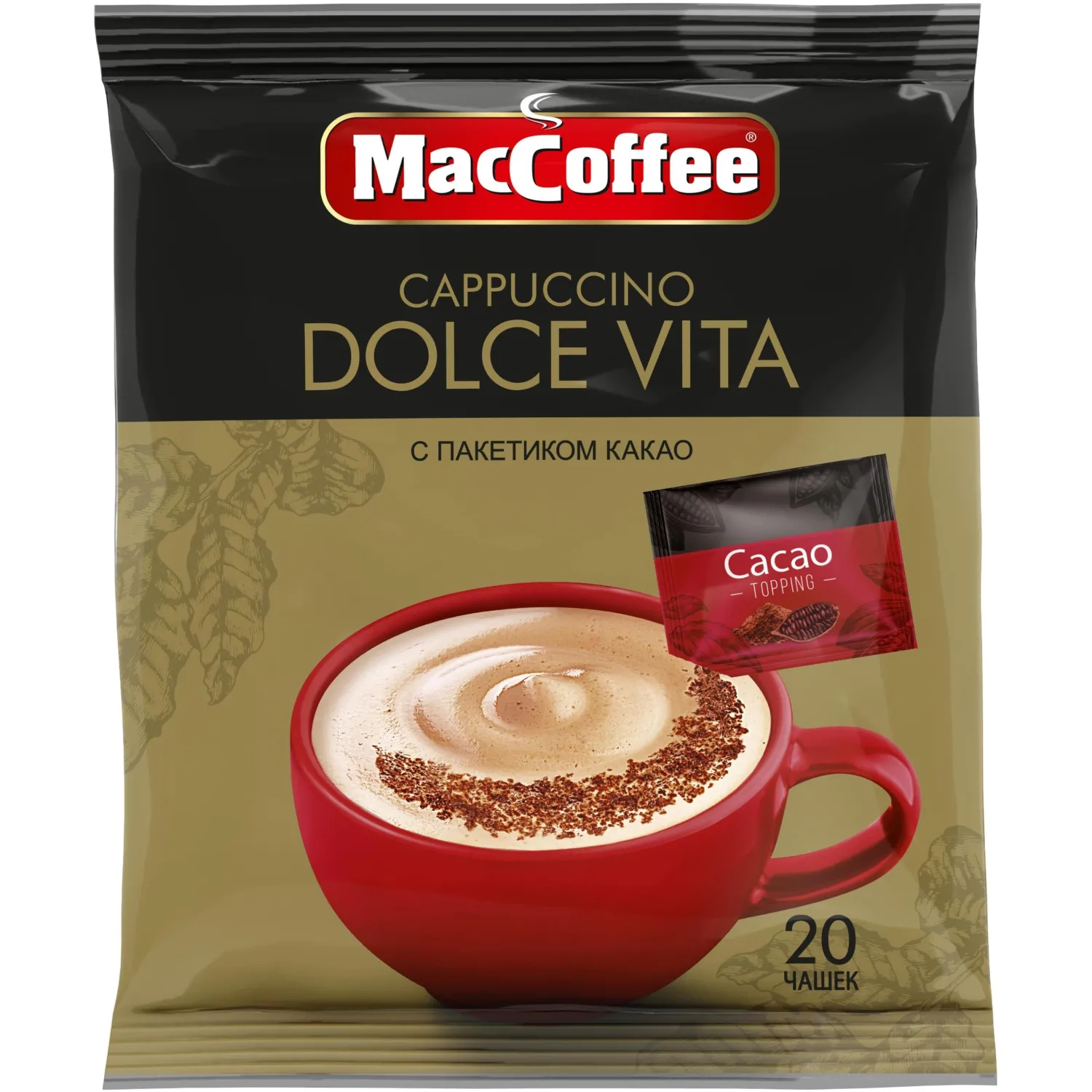 превью Кофейный напиток MacCoffee Cappuccino Dolce Vita 24гx20шт/уп