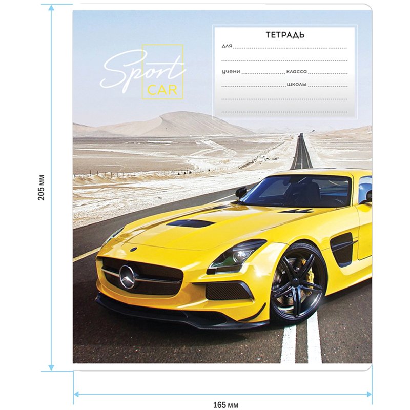 Тетрадь 24л., линия ArtSpace «Авто. Sport car», эконом