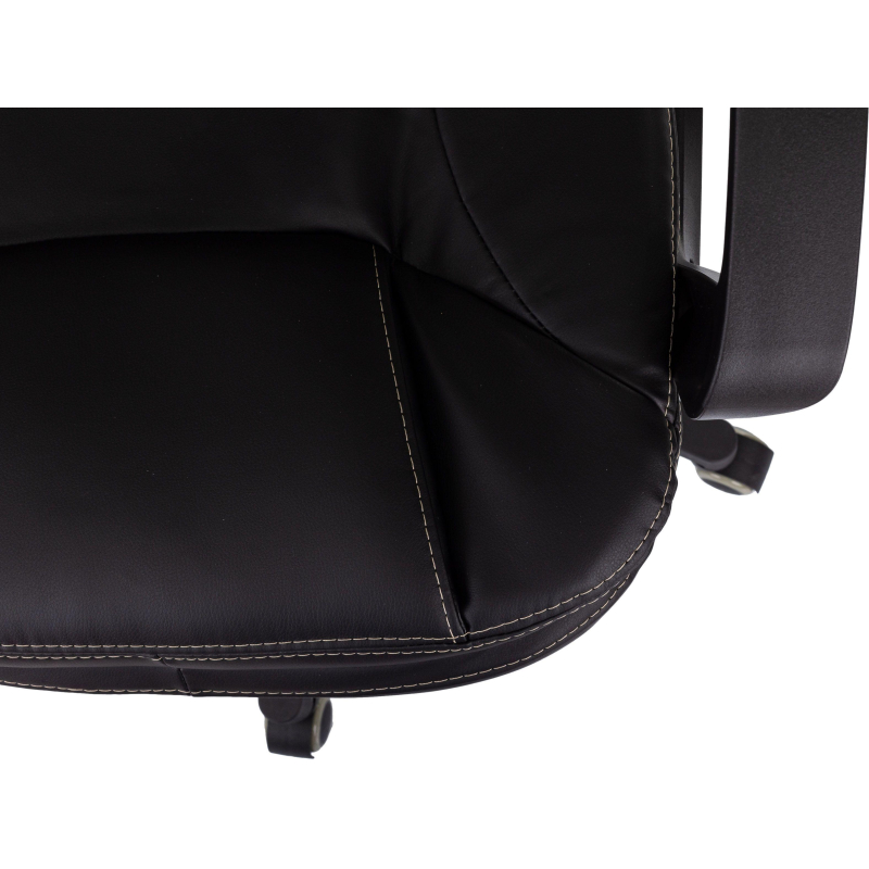Кресло VB_EChair 668LT PU черный эко. кожа крестов. пластик