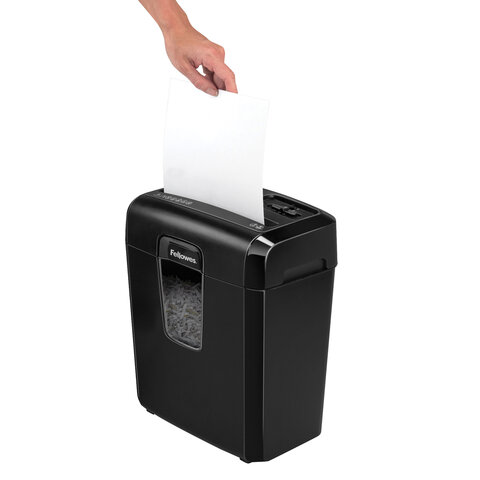Уничтожитель документов Fellowes Powershred 8C, 4-й уровень секретности объем корзины 14 л