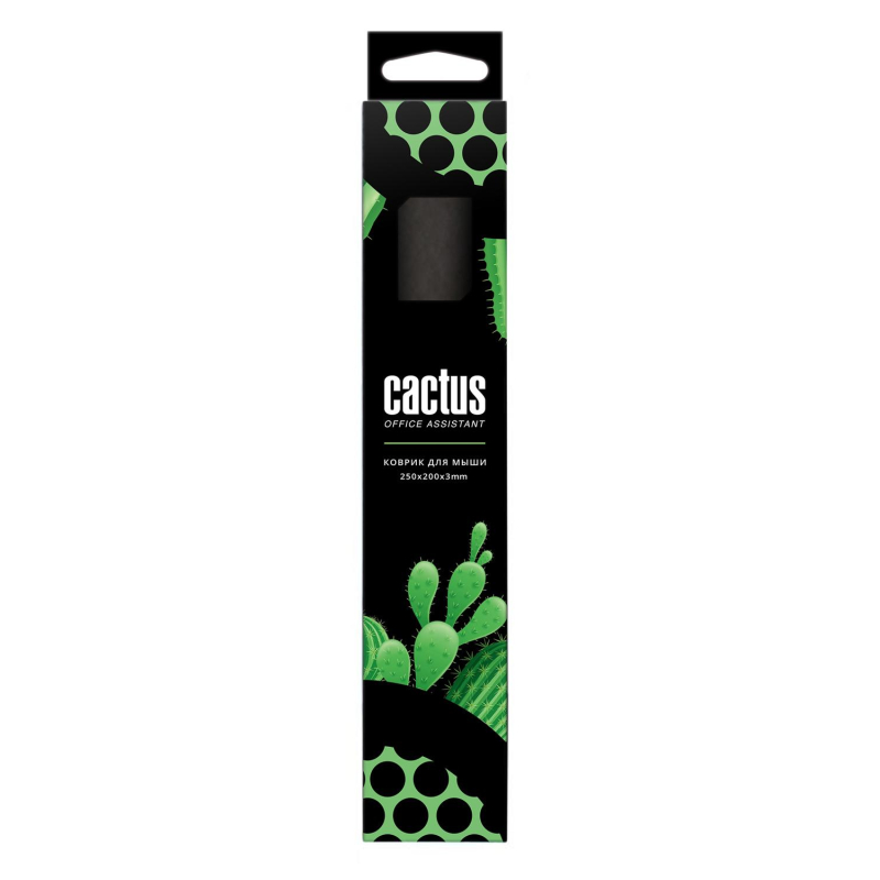 Коврик для мыши Cactus CS-MP-D01S Black Мини черный 250×200x3мм
