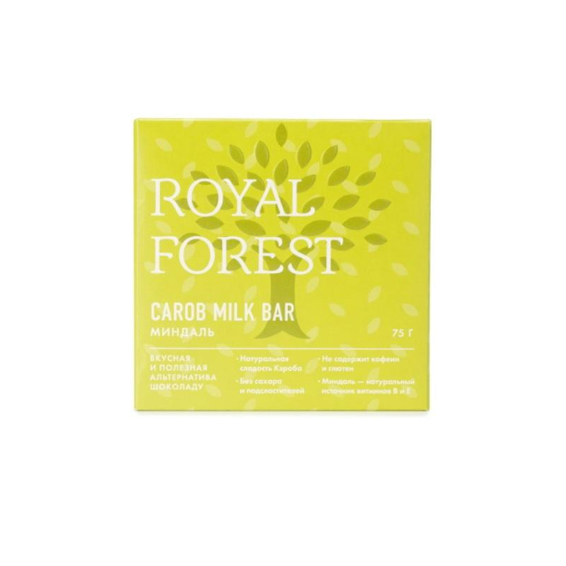 превью Шоколад кэроб Royal Forest Carob Milk Bar миндаль 75 г