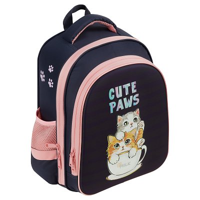 Ранец ArtSpace School Friend Light «Cute Paws» 35×29×12см, 2 отделения, 2 кармана, анатомическая спинка