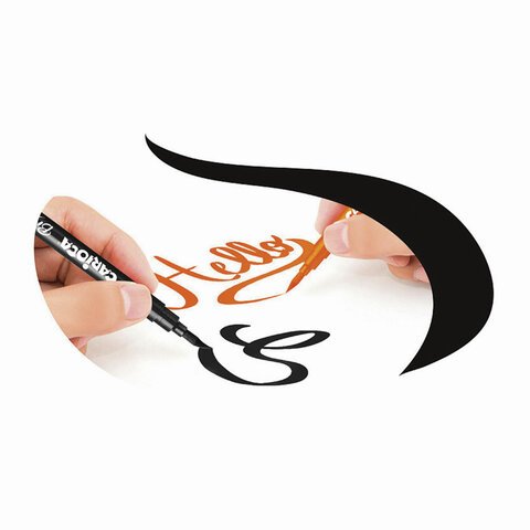Фломастеры с наконечником-кистью CARIOCA (Италия) «Super Brush», 10 цветов, смываемые, 42937