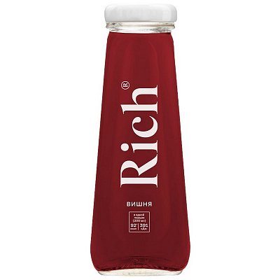 Сок Rich вишневый 0.2 л (12 штук в упаковке)