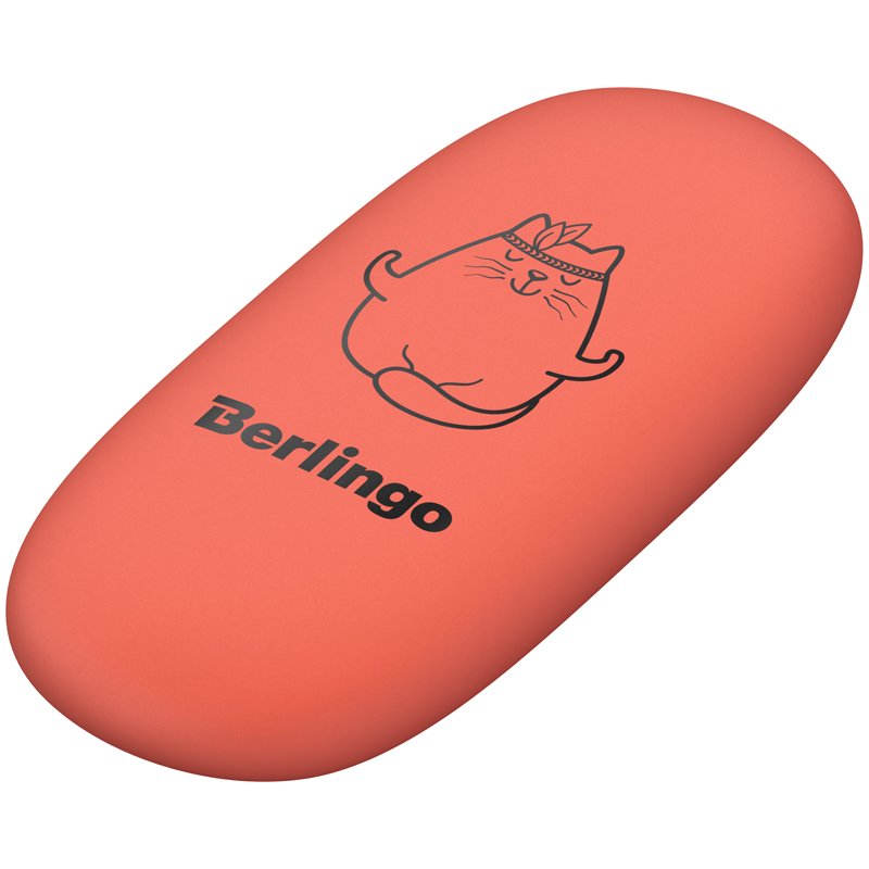 Ластик Berlingo «Lazy Cats», овальный, термопластичная резина, 49×23×9мм