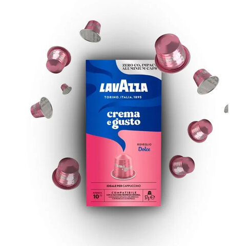 Кофе в капсулах LAVAZZA «Crema&Gusto Dolce» для кофемашин Nespresso10 порций