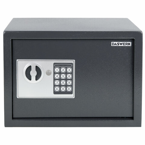 Сейф мебельный DASWERK SC-250EL (250×350х250 мм), электронный замок, графит