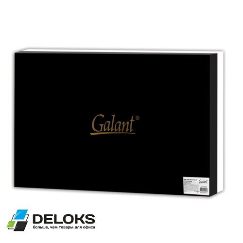 Набор GALANT настольный из экокожи, 8 предметов (под крокодиловую кожу, черный)