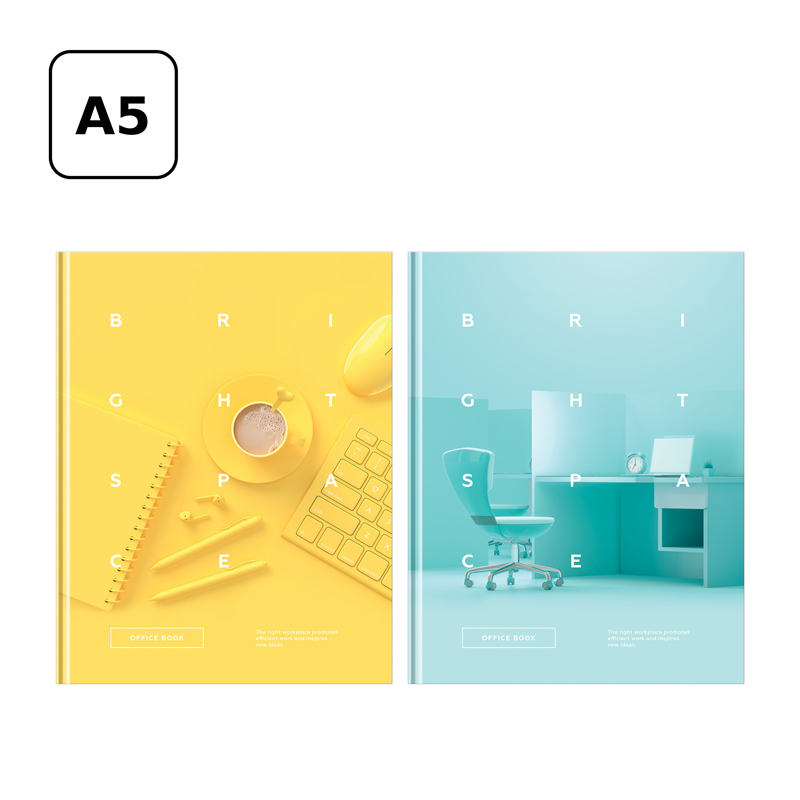 Бизнес-блокнот А5, 80л., BG «Office book», глянцевая ламинация