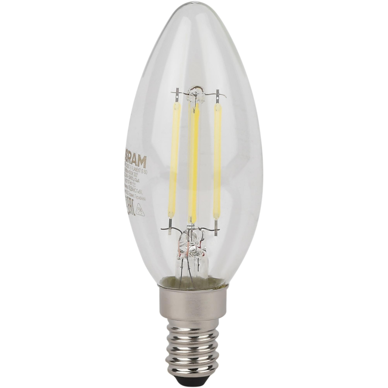 Лампа светодиодная OSRAM LSCLB60 5W/840 230VFILCL E14 FS1