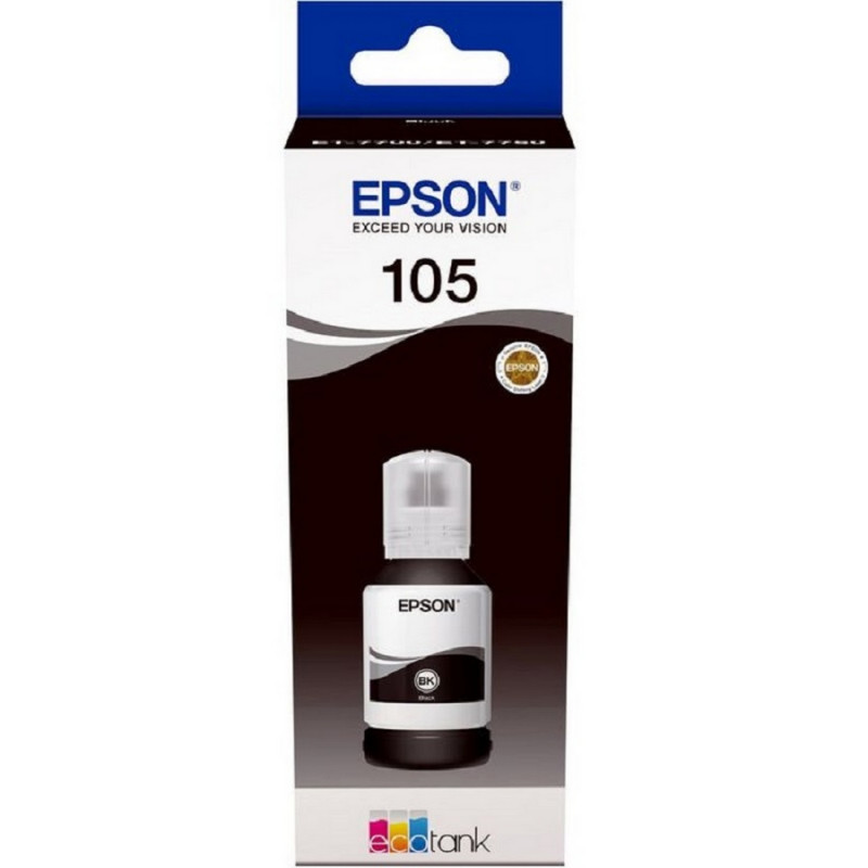 превью Контейнер с чернилами Epson 105 T00Q1 C13T00Q140 черный оригинальный