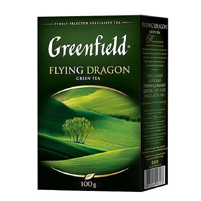 Чай зеленый листовой Greenfield Flying Dragon, 100г