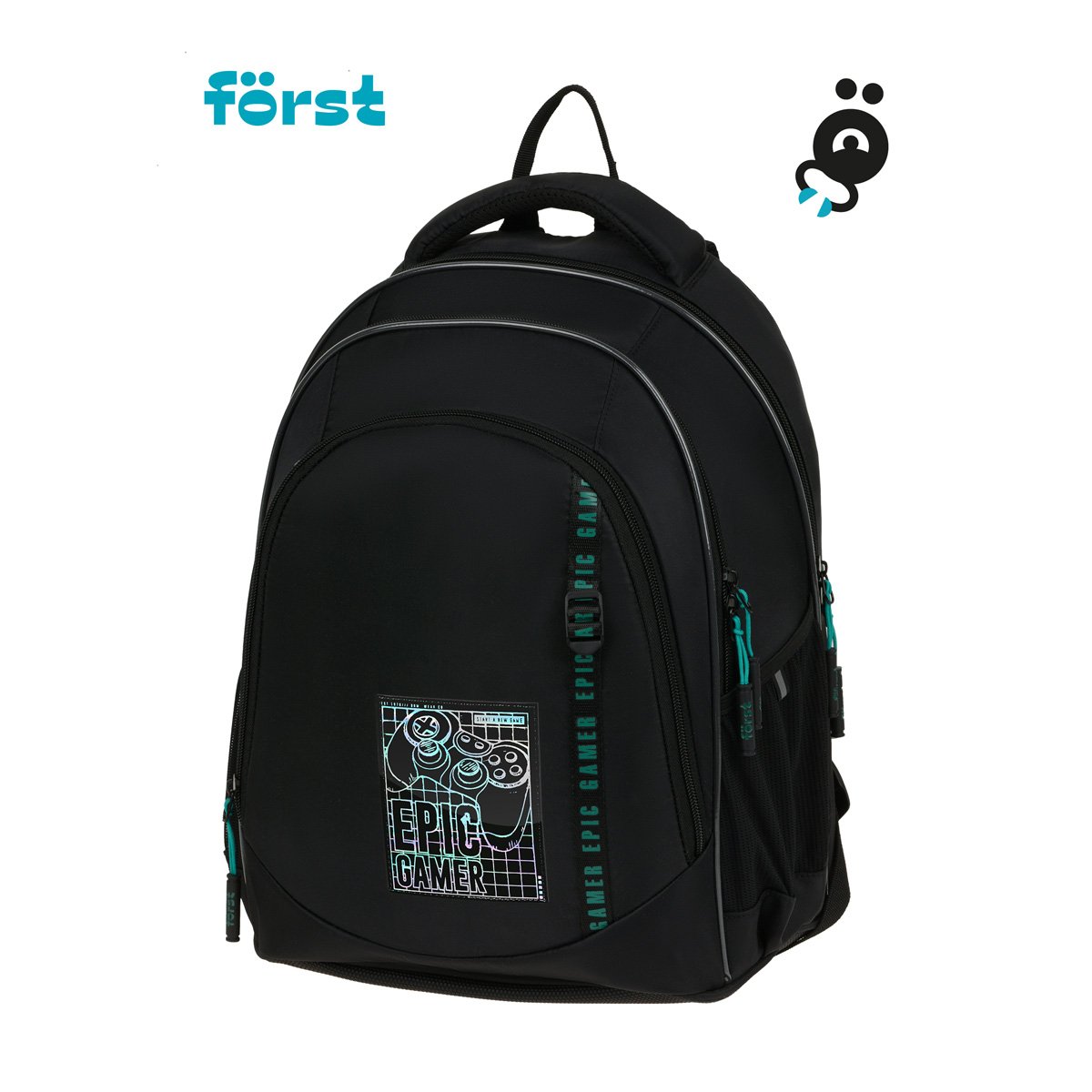 Рюкзак Först F-JUNIOR «Epic gamer» 38×29×18 см, 3 отделения, 2 кармана, эргономичная спинка