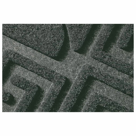 превью Коврик придверный 60×90 см, ЧЕРНЫЙ, грязезащитный, 430 г/м2, фактурный рисунок ЧЕШУЙКИ, ЛЮБАША