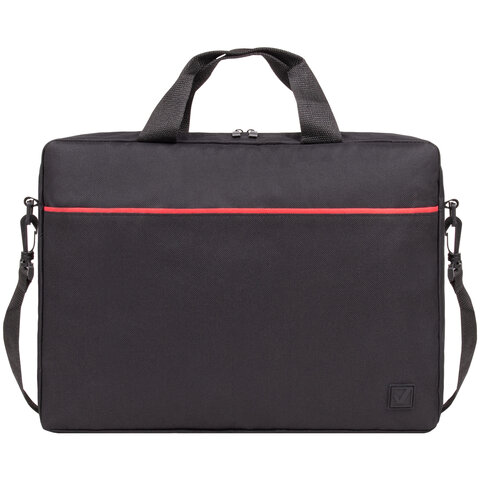 Сумка-портфель BRAUBERG «Practical» с отделением для ноутбука 15.6", черная, 29×40х7 см