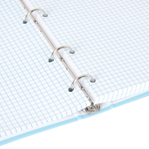 Тетрадь на кольцах А5 175×215 мм, 120 л., твердый картон, клетка, BRAUBERG, кросс-серия PASTEL