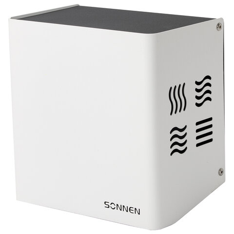 Сушилка для рук SONNEN HDR-1200W, 1200 Вт, производство РОССИЯ, антивандальная, 12 м/с, сталь