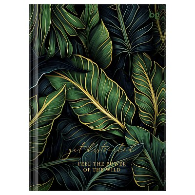 Бизнес-блокнот А6, 64л., ЛАЙТ BG «Tropic style», матовая ламинация, тиснение фольгой