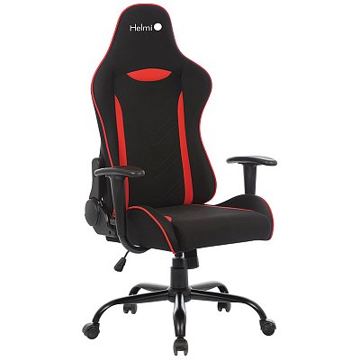 Кресло игровое Helmi HL-G06 «Winner», ткань черная/красная