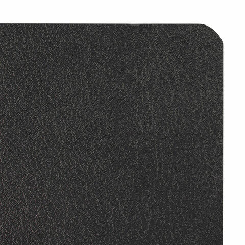 Блокнот А5 (130×210 мм), BRAUBERG ULTRA, под кожу, 80 г/м2, 96 л., линия, черный