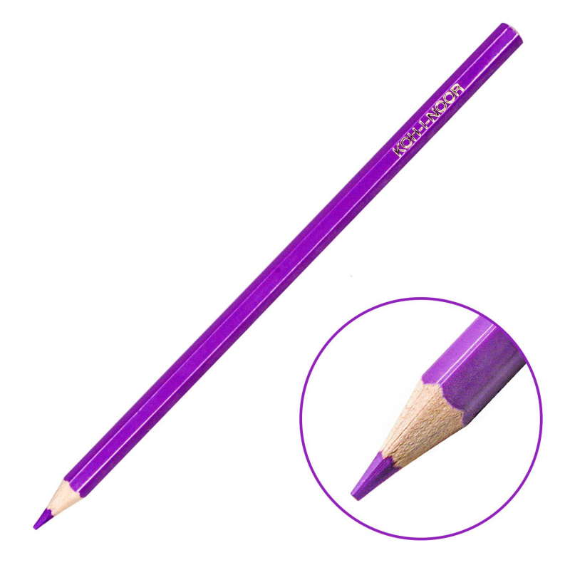 Карандаши цветные Koh-I-Noor Teenage 24 цвета шестигранные с точилкой