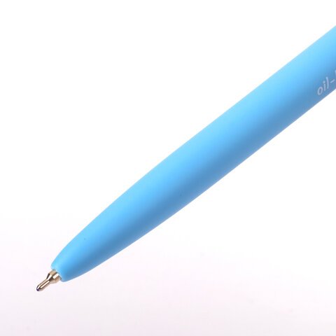 Ручка шариковая масляная автоматическая BRAUBERG «FRUITY Pastel», СИНЯЯ, корпус soft-touch, узел 0.7 мм, линия письма 0.35 мм, 142959