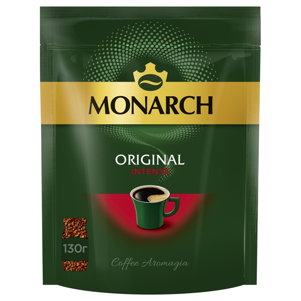 превью Кофе растворимый Monarch «Intense», сублимированный, мягкая упаковка, 130г