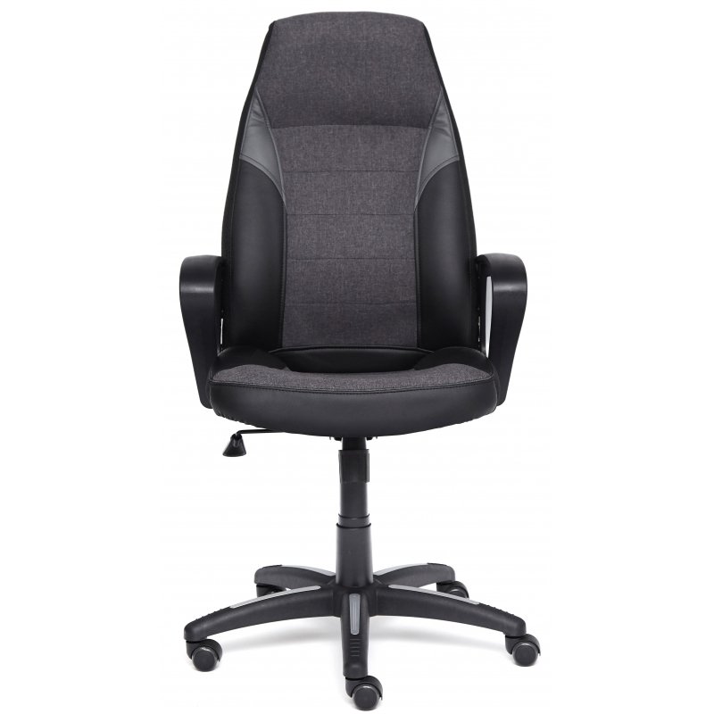 Кресло игровое Easy Chair Impreza черное/серое/металлик (искусственная кожа/сетка/ткань/пластик)