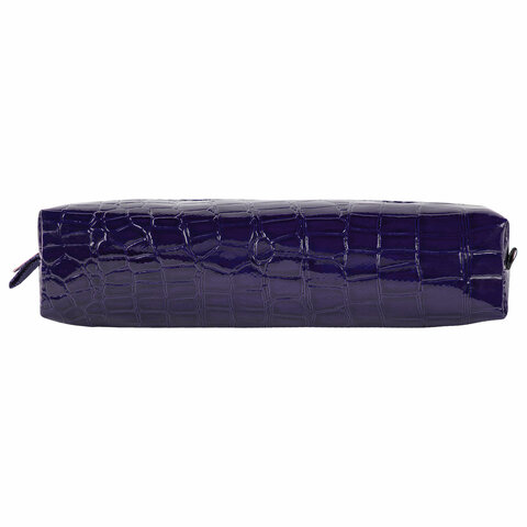 Пенал-косметичка BRAUBERG, «крокодиловая кожа», 20×6х4 см, «Ultra purple»