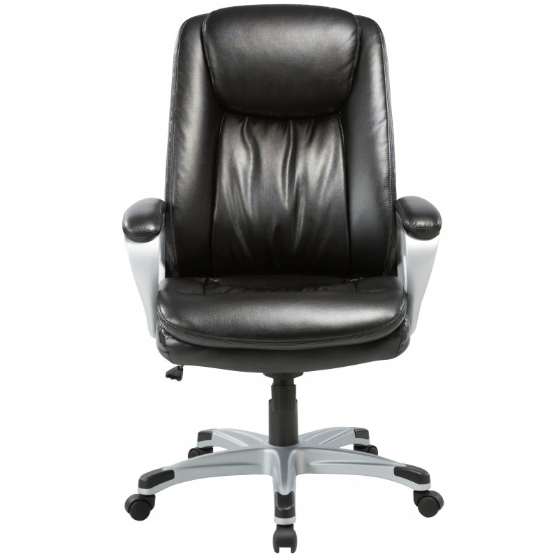 Кресло для руководителя Easy Chair 583 TR черное (рециклированная кожа/металл)