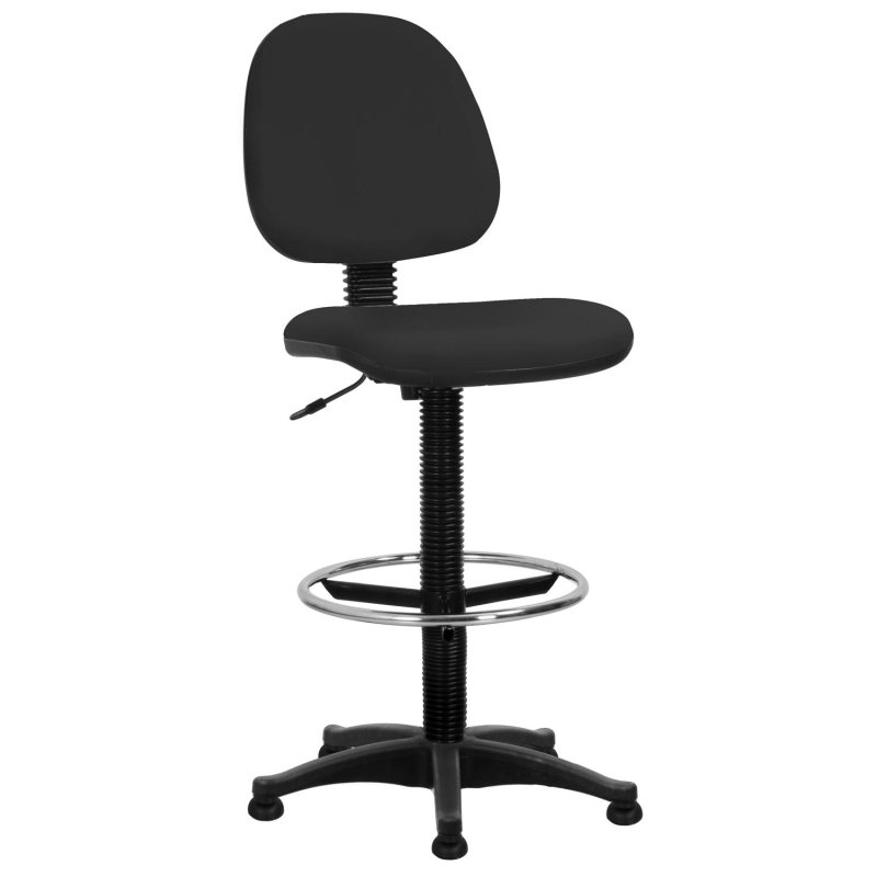 Кресло кассира UN_Regal gtsN3 ring base, вы с. база, ткань черная С-11x