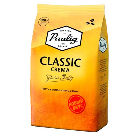 Кофе в зернах Paulig Classic Crema 1 кг арт. 999287 - купить в Москве ...