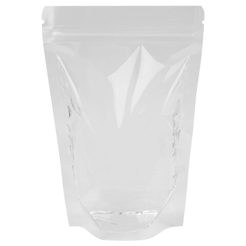 Пакеты дой-пак с замком ZIP LOCK, прозрачные, 100×150 + 30 мм, КОМПЛЕКТ 100 штук, 70 мкм, BRAUBERG