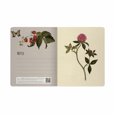 Тетрадь А5 48 л. BRUNO VISCONTI скоба, клетка, Soft Touch, фольга, «BLOOM FLOWERS» (5 видов)