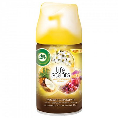 Картридж аэрозольный 250 мл, AIRWICK Life Scents "Райское наслаждение"
