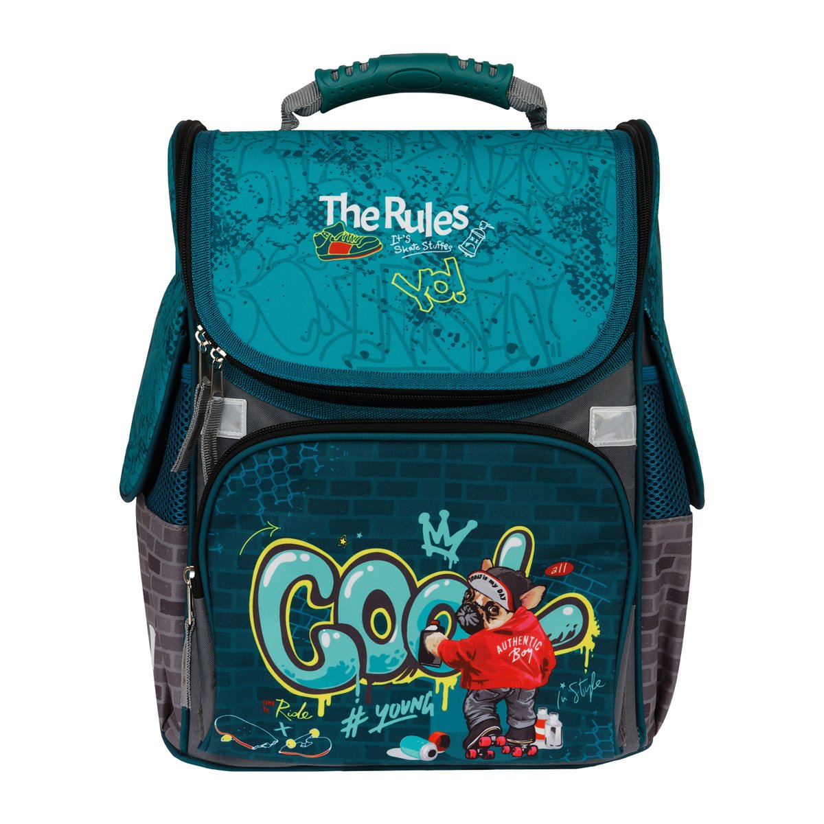 Ранец ArtSpace Junior «Cool» 37×28×21см, 1 отделение, 3 кармана, анатомическая спинка