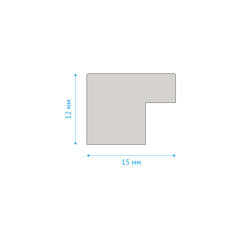 Рамка пластиковая 21×30см, OfficeSpace, №6/1, античное золото