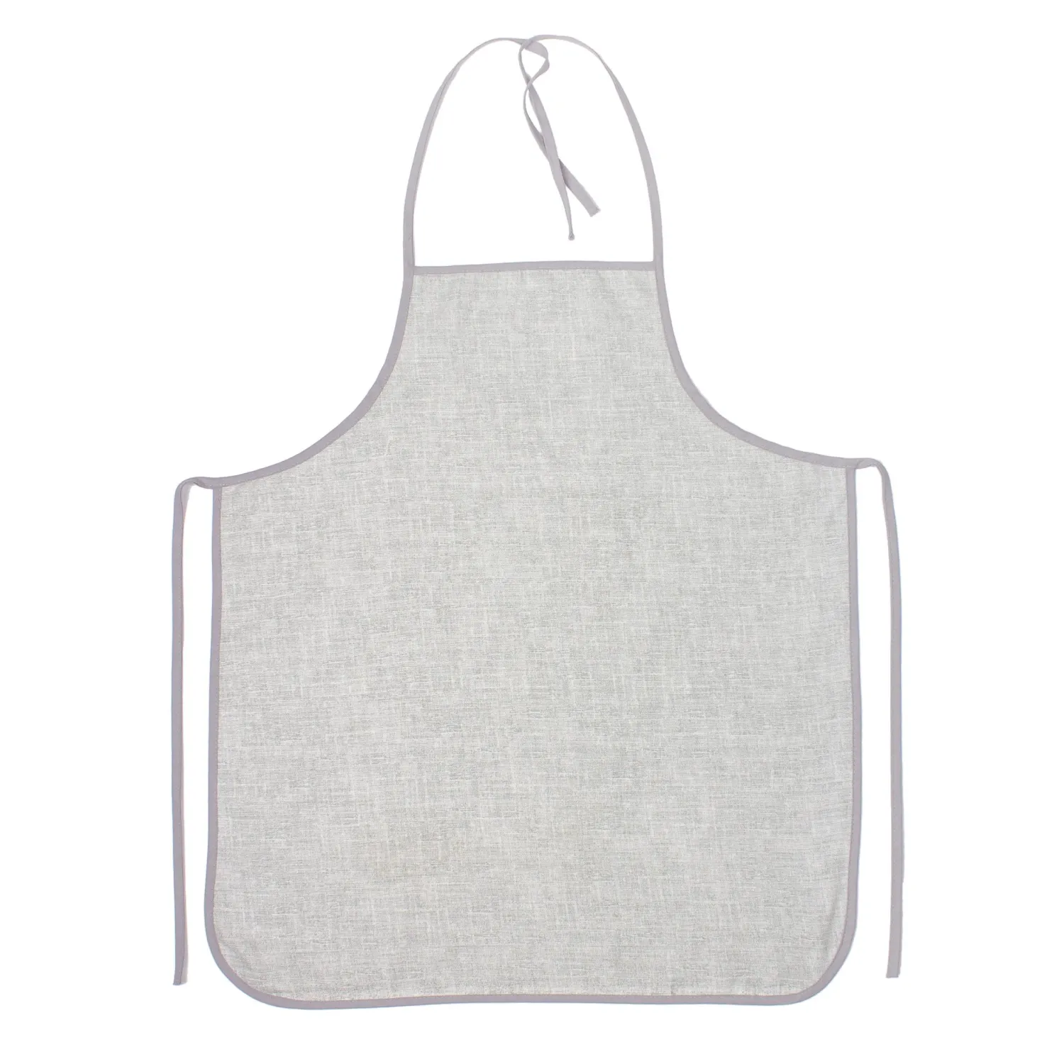 превью Фартук кухонный 70×60см, рогожка, 160г/м2, Рант серый
