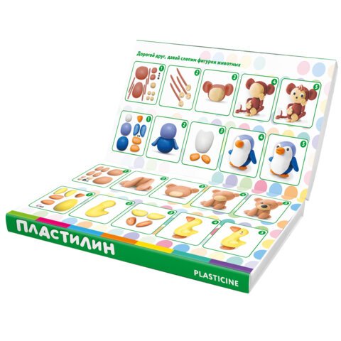 Пластилин классический BRAUBERG KIDS, 44 цвета, 660 г, стек, ВЫСШЕЕ КАЧЕСТВО