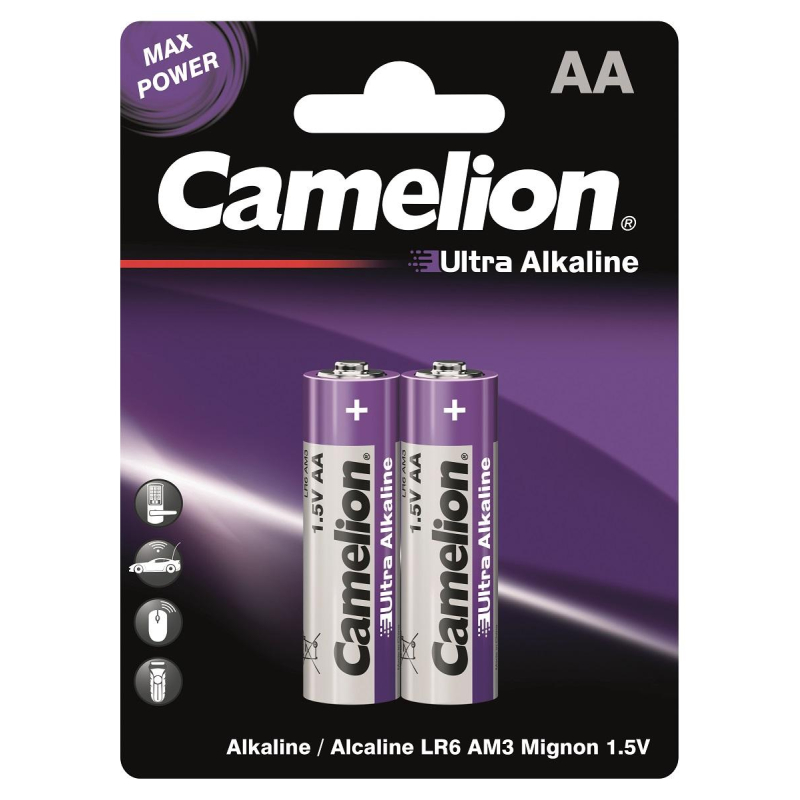 превью Батарейка Camelion Ultra 2шт/бл (LR6-BP2UT, 1.5В) (14982)