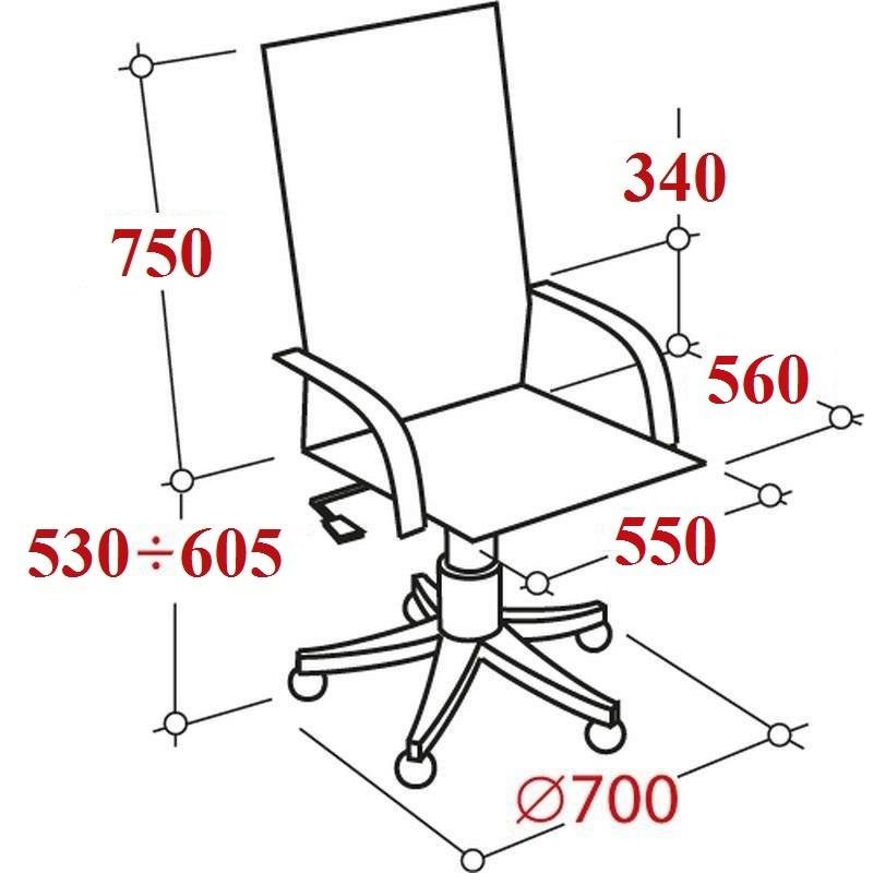 Кресло для руководителя Easy Chair 584 TR черное (рециклированная кожа, металл)