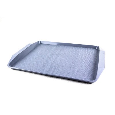 Поднос прямоугольный пластиковый Uniplast Компакт 43×30 см (7601041) серый